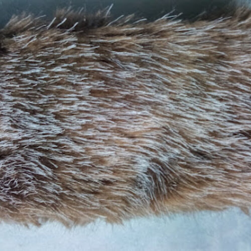 Everitt Brown Faux Fur Head Wrap
